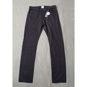 NOS Deadstock Ruell & Ray Men Black Jeans 32 X 34" Denim Button Fly Handmade USA